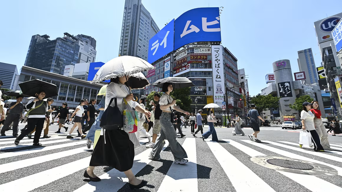 Why has Japan set up a task force to deal with foreigners?